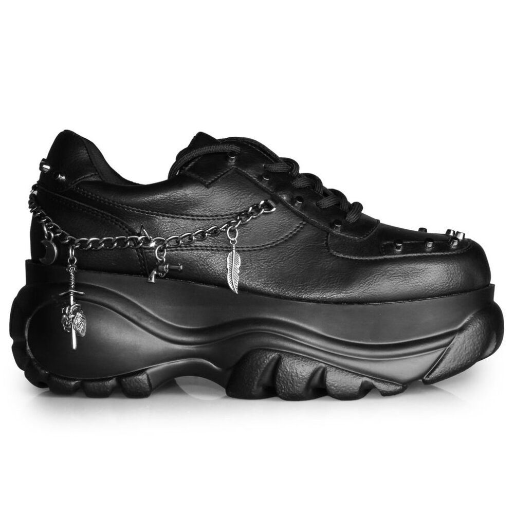 NEW ANTHONY WANG - DYNAMITE Black Platform Sneakers